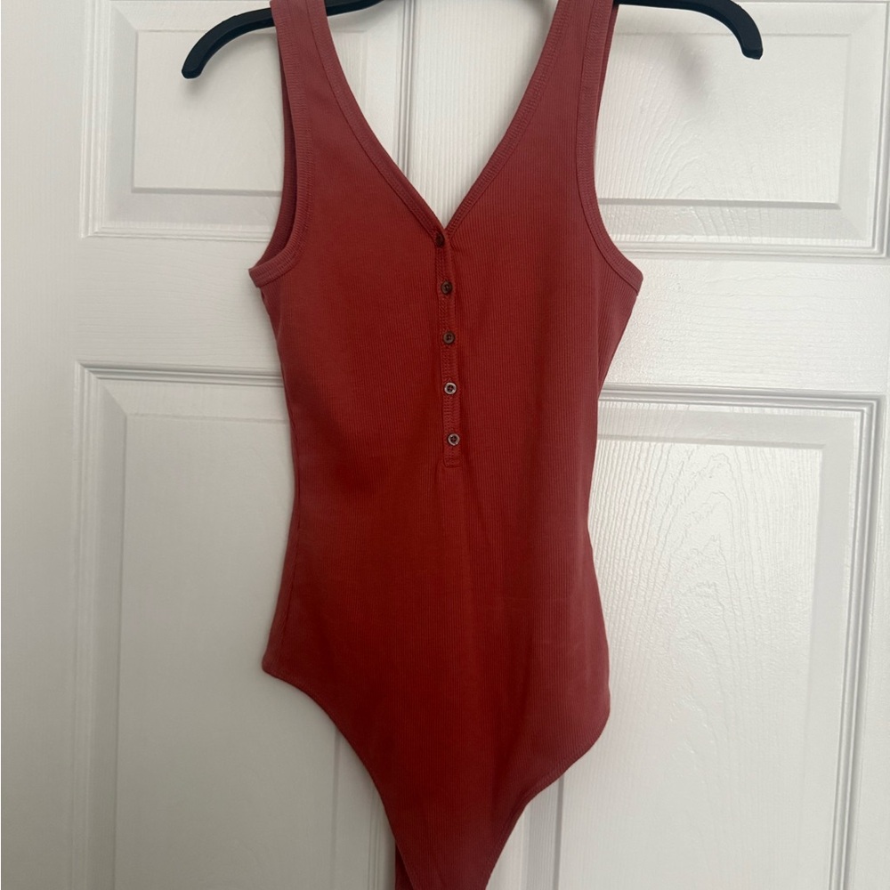 Abercrombie & Fitch Red Bodysuit Top